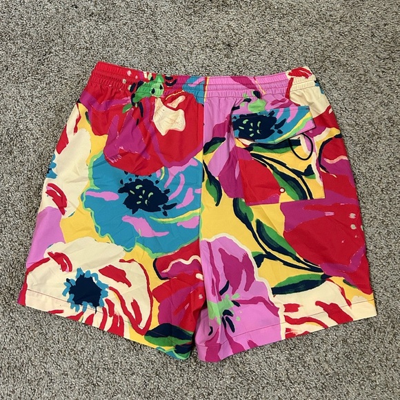 NWT Paisley & Gray Men's Gilligan Size Large Abstract Floral 6" Swim Trunks Pop - Picture 9 of 10